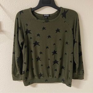 Buffalo David Bitton Cozy Star Print Pullover Sweatshirt